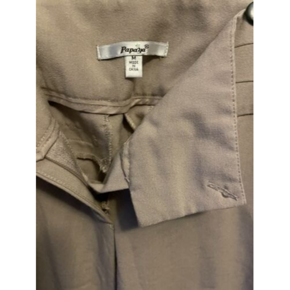 Papaya Womens khaki beige pants suit work professional Dress pants size medium - Picture 9 of 10